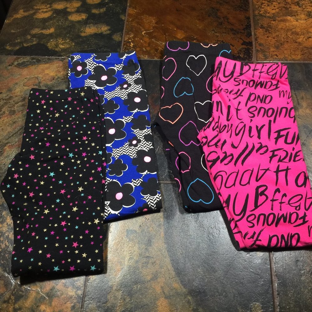 4 prs of total girl L leggings